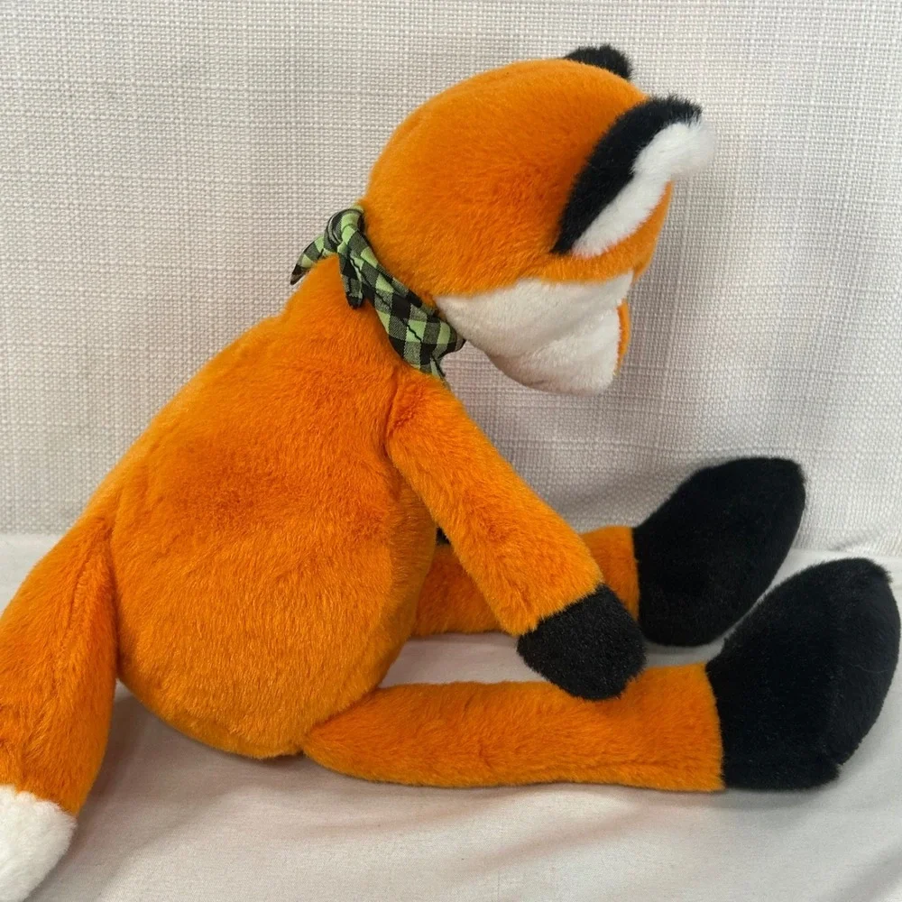 Mary Meyer Putty Fox Plush Stuffed Animal Orange Black White Bandana 13 inch